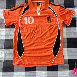 Donodoni Orange Holland Soccer Jersey #10 Youth size XL NWT